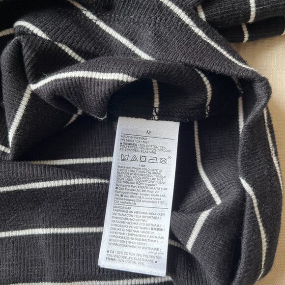 Turtleneck striped sweater, women's - Picture 2 of 2